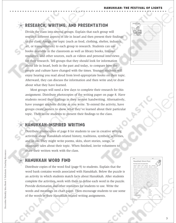 Hanukkah Mini Unit And Activities Printable Lesson Plans And Ideas Games And Puzzles