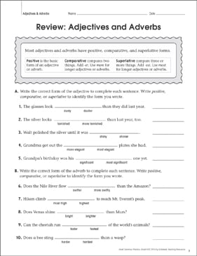 download 4th grade grammar worksheets