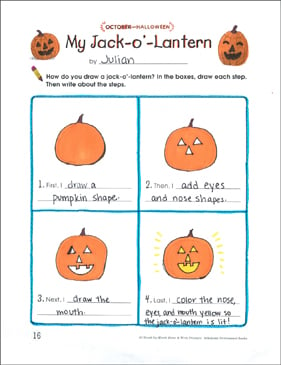 My Jack-o’-Lantern: Draw and Write Prompt