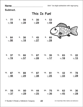 This Is Fun Two Digit Subtraction With Regrouping -