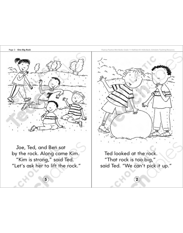 One Big Rock | Printable Mini-Books