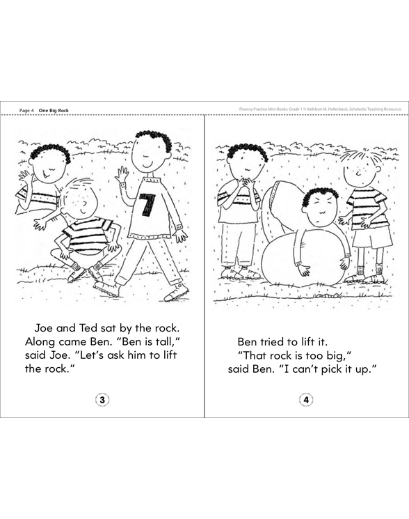 One Big Rock | Printable Mini-Books