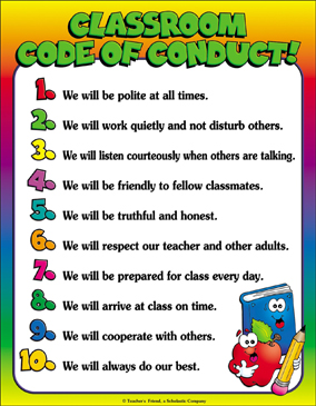 Classroom Conduct Chart