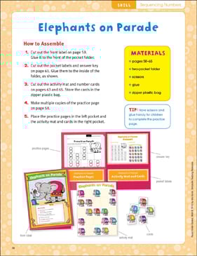 Elephants on Parade (Sequencing): Pocket-Folder Center ...