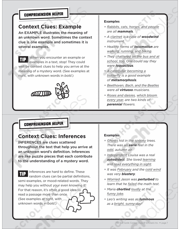 21st-Century Ant & Grasshopper: Context Clues Card ...