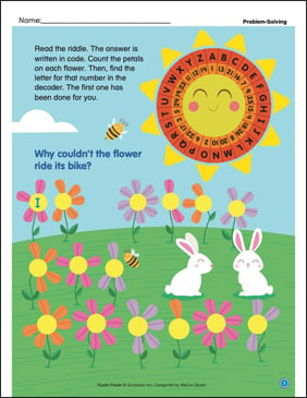 Flower Riddle Decoder (Problem-Solving)