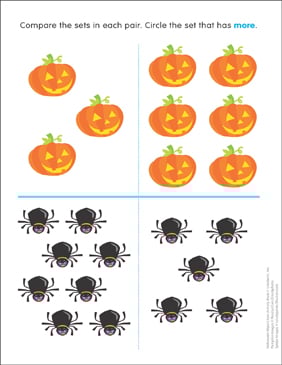 Create a Jack-o'-Lantern!: October Math Practice | Printable ...