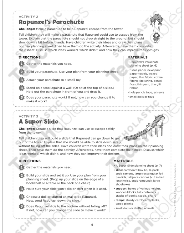 Rapunzel Storytime Stem Printable Lesson Plans Ideas And