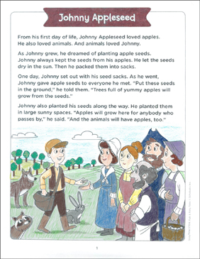 johnny appleseed folktale story
