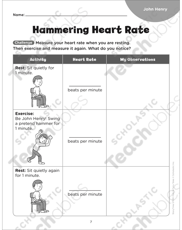 John Henry Storytime Stem Printable Lesson Plans And Ideas Skills Sheets