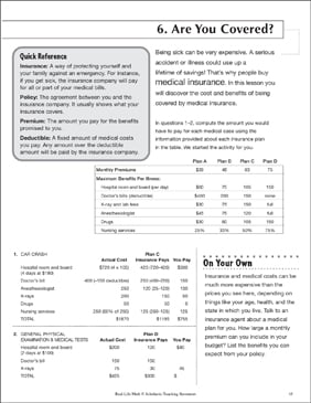 Are You Covered? (Your Money and Math): Life Skills Practice ...