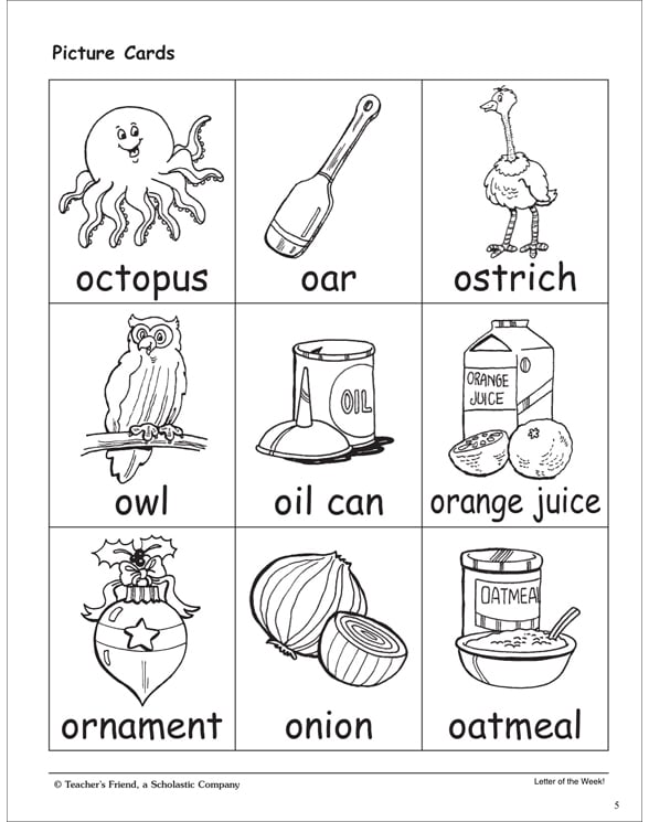 the letter oo alphabet unit printable flash cards and skills sheets