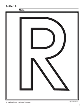 the letter rr alphabet unit printable flash cards skills sheets