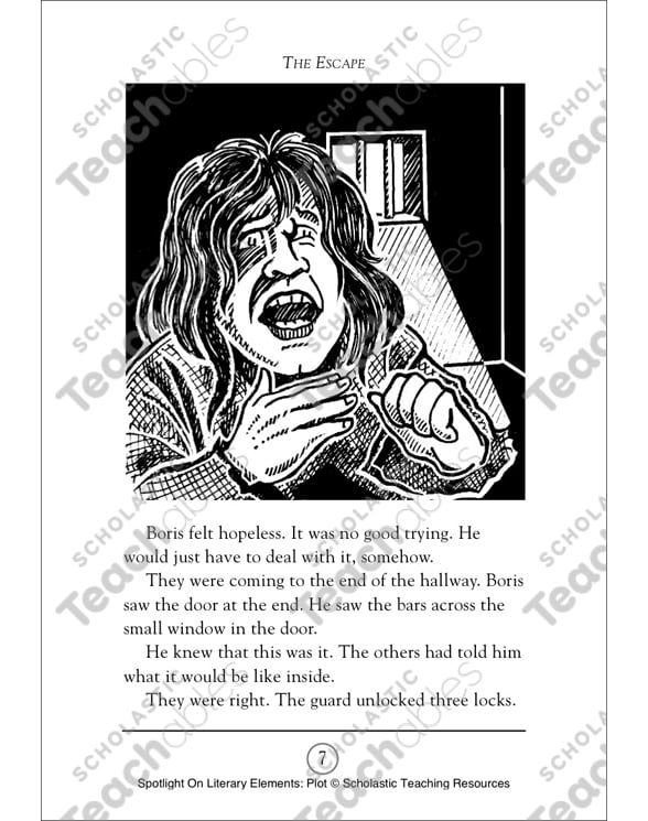 The Escape By J B Stamper Plot Spotlight On Literary Elements Printable Texts Skills Sheets