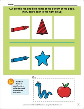 Printable Red Blue Pattern Worksheet.pdf Product Detail Page