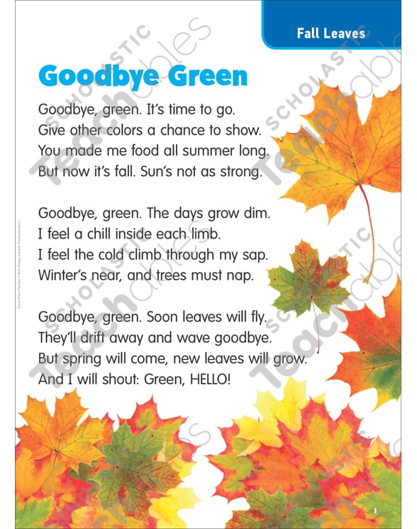 A Preschool Goodbye Poem Printable Sitedoct org