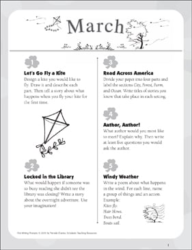 Scholastic writing prompts sale