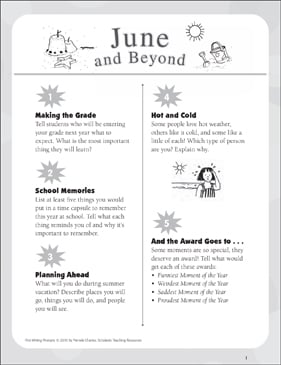 Scholastic top writing prompts