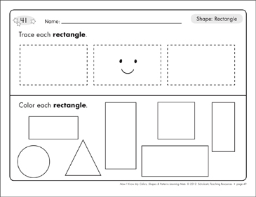 Rectangle Outline Worksheet