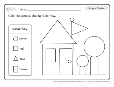 Read & Write Shape Mats: Review (Circle, Square, Triangle, Rectangle) |  Printable Skills Sheets