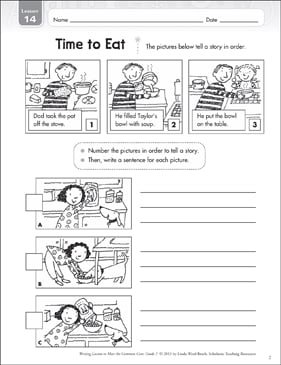 Time to Eat: Narrative Writing Lesson