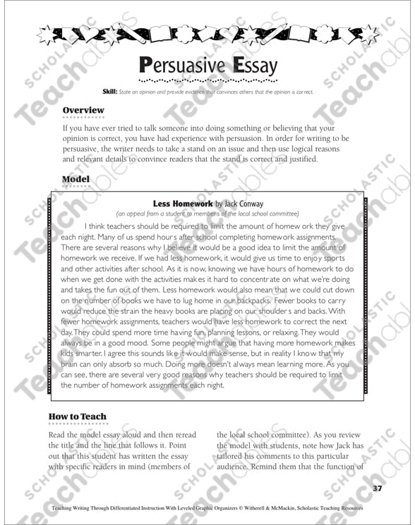 an essay writing by students descriptive
