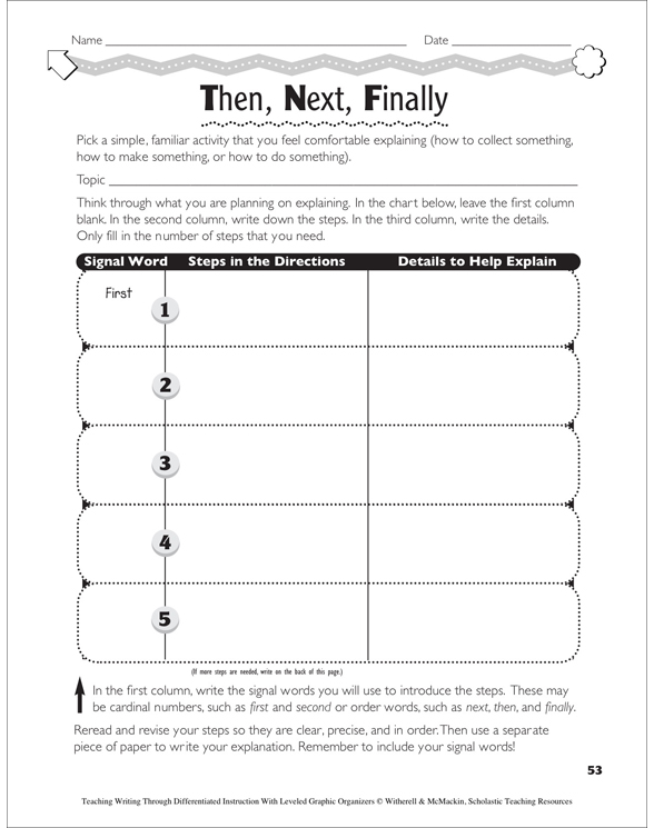 How-To Essay: Leveled Graphic Organizers | Printable Graphic Organizers
