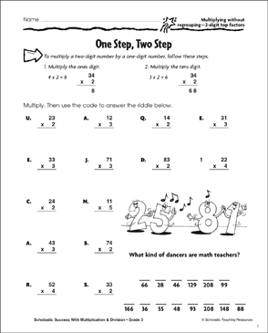 one step two step 2 digit top factors printable skills sheets number puzzles
