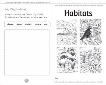 Habitats Printable Mini Books