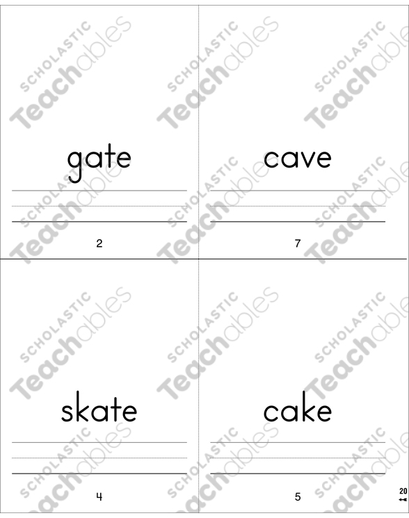 My Book of Words with Long a | Printable Mini-Books