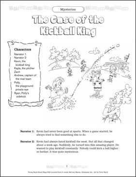 The Case of the Kickball King: Leveled-Part Play | Printable Texts