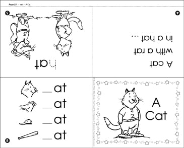 A Cat At Word Family Printable Mini Books
