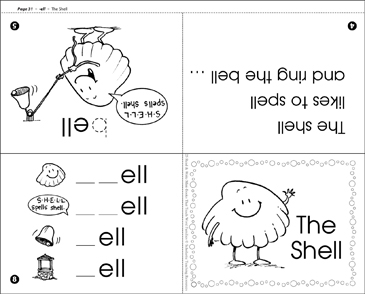 The Shell (-ell word family) | Printable Mini-Books