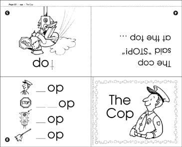The Cop Op Word Family Printable Mini Books