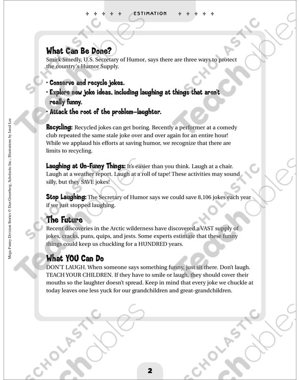 Running Out of Jokes? Mega-Funny Division Story | Printable ...