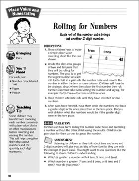 Rolling for Numbers: Place Value & Numeration | Printable ...