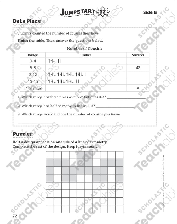 Independent Practice: Grade 4 Math Jumpstart 32 | Printable ...
