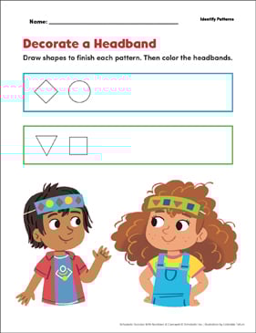 Decorate a Headband (Identify patterns)