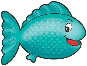 Teal Fish  Printable Clip Art and Images