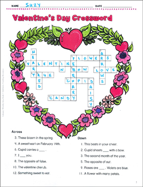 Valentine'S Day Crossword Puzzles - Page 57