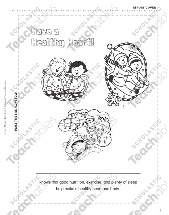 Heart Health Activities Printable Lesson Plans And Ideas Skills Sheets