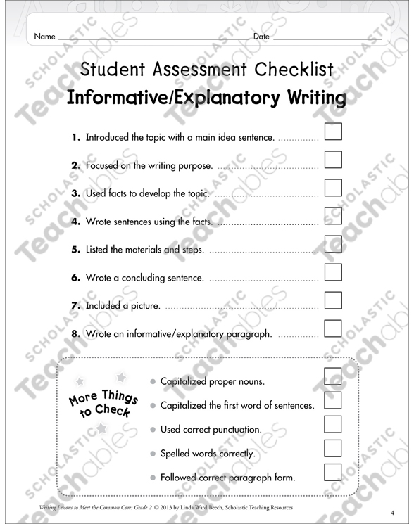 In Order Narrative Writing Lesson Printable Skills Sheets and