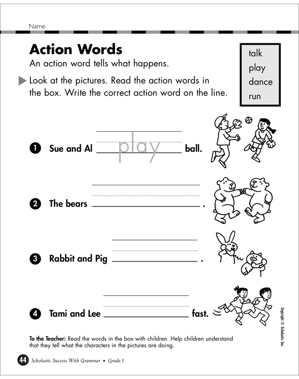 action-words-part-2-grade-1-printable-skills-sheets