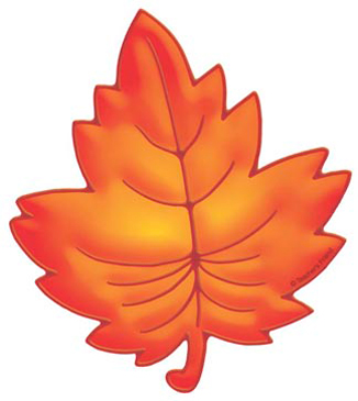 orange leaves clip art