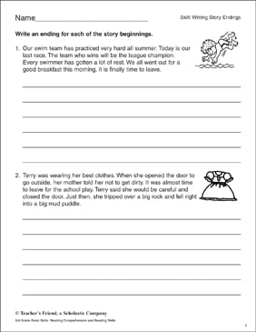 story writing worksheets for grade 1 a worksheet blog