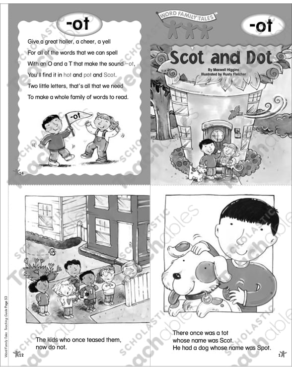 Scot and Dot (-ot): Word Family Tale | Printable Mini-Books