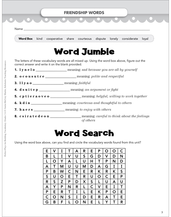 cave kids vocabulary building play printable texts and skills sheets