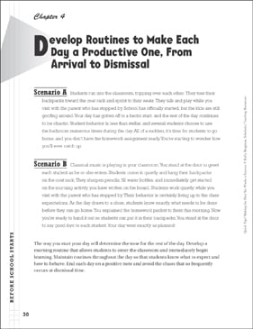 Develop Routines: Classroom Management