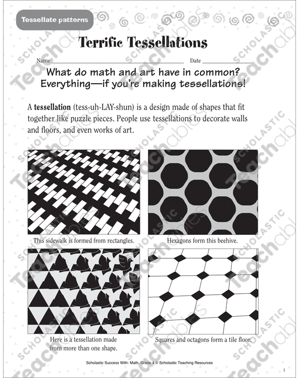 Terrific Tessellations (Tessellations Patterns) | Printable ...