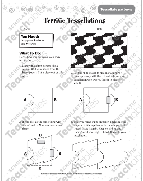 Terrific Tessellations (Tessellations Patterns) | Printable ...